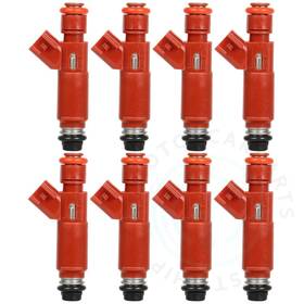 12685477 4umotor 8 Pcs Red Hosing Fuel Injectors For Ford F-250 F-350 Super Duty 6.2l Al3e-ea