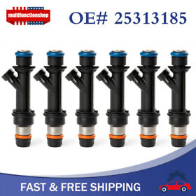 25313185 6pcs Fuel Injectors For 2002-2004 Chevy Trailblazer Gmc Envoy 4.2l