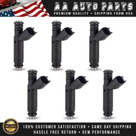 Ic7795114206 Aa Auto Parts Set Of 6 Fuel Injectors 4 Hole For 2001-2003 Mazda B3000 3.0l V6 Fj332 822-11163