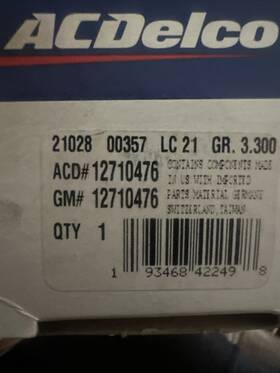 12710476 Acdelco Oe Gm Fuel Injector