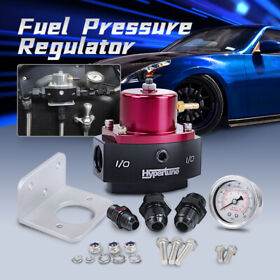 Lz-fpr98r Adjustable Fuel Pressure Regulator Boost Reference 1 4-65 Psi 8an 6an 1/8inch Red