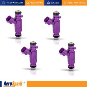 Ic7795210404 Aero Spark 4 Fuel Injectors For 1999-2006 Hyundai Santa Fe Sonata Kia Magentis Optima 2.4l