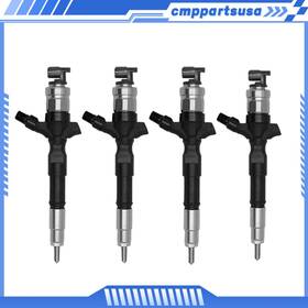 23670-39365 Aftermarket Products 295050-0461 4pcs Injector For Denso Toyota Hilux 2.5d 3.0d 2010- 2kd-ftv 1kd-ftv