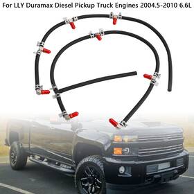 0928400552 Amotopart Fuel Injector Return Line Kit Fit Duramax 2004-2010 6.6l Diesel Truck Engines T7