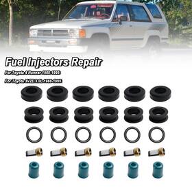 4319 Amotopart Fuel Injector Repair Seal Rebuild Kit Fit Toyota 3vze 1988-1995 3.0l Truck Us Ca