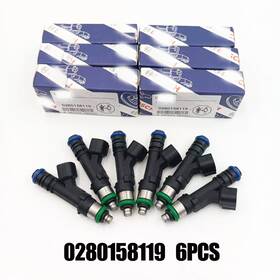 0280158119 Anteness 6pcs Fuel Injectors Fits For 07-11 Jeep Wrangler Chrysler Dodge V6