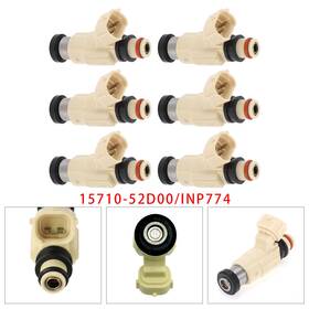 Artudatech 15710-52d00 Inp774 6pcs Fuel Injector For Suzuki Grand Vitara Xl-7 2.7l 01-06 15710-52d00 Inp774 Ca