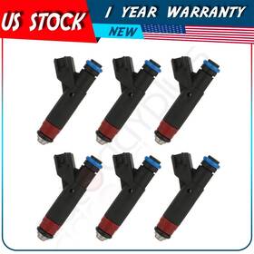 Autodayplus Adp1505230118s 6 Fuel Injectors For Jeep Tj 4.0l I6 Sport 2005-2006 Fj735