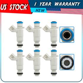 Adp15494301oo Autodayplus 6pcs Fuel Injectors Fits Cadillac Cts 2005-2006 V6 2.8l 2 Blades