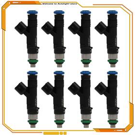 At15072001s Autolight-store Set Of 8 Fuel Injector For Ford Expedition E-150 Clubwagon E-250 E-350 5.4l