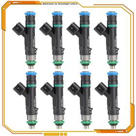 Autolight-store At15123101s 8 Fuel Injectors For 2006-2011 Cadillac Dts Srx Sts Xlr Buick Lucerne 4.6l