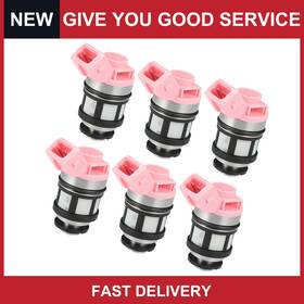 No.16600-88g10 Automall Tech 16600-88g10/16600-88g00 Fuel Injector Fit For Nissan Pathfinder 1994-1995 3.0l Pink 6 Pcs