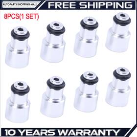 Fuiss15n Autoparts-shopping-mall Upgraded 8pcs Fuel Injector Adapter Spacer Convert Ls3 Ls7 Ls9 L76 Shorty New Us