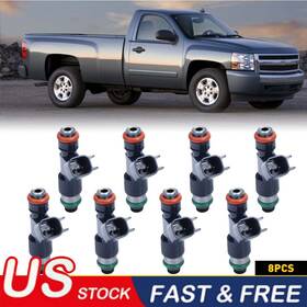 Pyz-silverado-07-09-8pc Auxito For Chevrolet Silverado 1500 Gmc Sierra 2007-2009 5.3l 8pcs Fuel Injectors