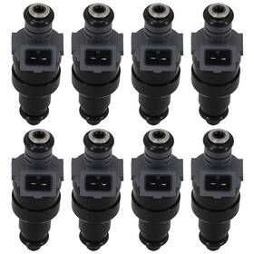 258rju Bfo 8pcs Fuel Injectors For Jeep Cherokee Grand 2.5l 4.0l 1996-2000 Fj682