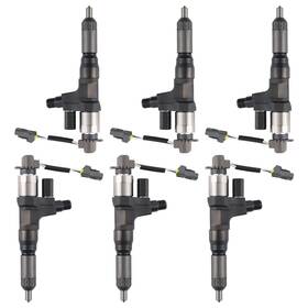 Sk250-8 Bfo If2he6 6pcs Diesel Fuel Injector Assembly For Hino J08e Sk350-8 Sk200-8 Sk210-8