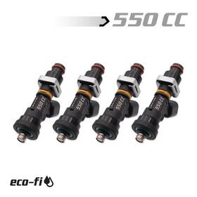 Blox Racing Bxef-06514.11-550-4 For Eco-fi Street Injectors 550cc/min With 1/2in Adapter Honda B/d/h