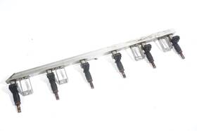 N52b30a Bmw 528xi 528i E60 2008-2010 Oem 3.0 Liter Fuel Rail With Injectors