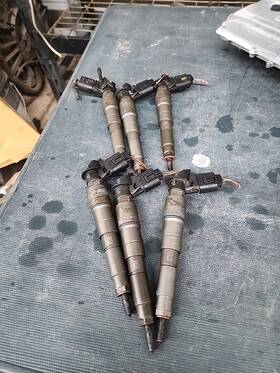 7808089 Bmw 2009-13 E90 E70 X5 35d 335d M57 Diesel 3.0 V6 Engine Fuel Injectors Set Oem