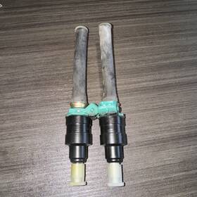 0280150118 Bosch Lot Of 2 Nos Jaguar V12 Fuel Injectors With Long Hoses
