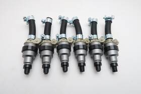 1263848801 Bosch X6 Fuel Injectors For Datsun 280z 2.8 Not Turbol 1979-1983 6cyl 2 Hole