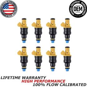 280150909 Bosch New Oem 8x Fuel Injectors For 1990-1996 Ford E-250 Econoline 5.8l/ 5.0l V8