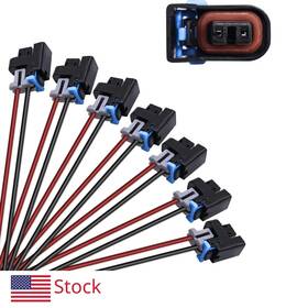 Hsficc013-8 Branded Ls Truck Fuel Injector Connector Pigtail Wire Mini Delphi Multec 2 8 Pack Oem