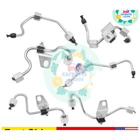 Dd-904322 Carparts-emall06 6x Fuel Injector Lines Set For 2003-2009 Dodge Ram Cummins 5.9l Diesel 904-322