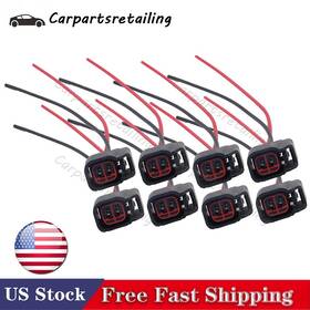 Ev14 Carpartsretailing Ev68 8x Fuel Injector Wiring Plugs Clips Fits For Ev6 Uscar Pigtail Cut And Splice