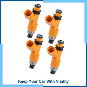 Carpopart 766549712896 Pack 4 Fuel Injector Nozzle Replacement Fit For Honda Cbr600rr
