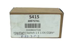 S415 Carquest Carquest/bwd Headlight Switch Fits 1983-91 Gmc Medium/hd Trucks Part Number