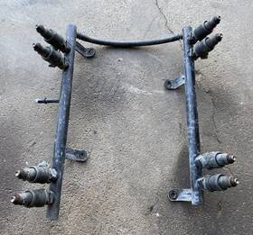 53030598 Chrysler 97 98 99 1998 Jeep Grand Cherokee Dodge Fuel Rail With Injectors 5.2l 5.9l