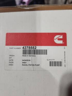 4378552 Cummins Nissan Titan Diesel Fuel Injector Pump