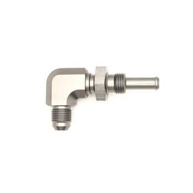 Tlx-dwk6-02-0712-cl360a70 Deatschwerks Adapter For 6an Male Flare To 5/16 Inch Barb Bulkhead 90-degree