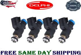 35310-3c200 Delphi Oem Set 4 Fuel Injector Fit 10-14 Hyundai Genesis Coupe 2.0l