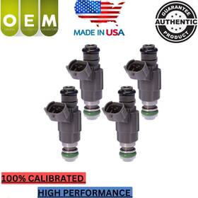195500-4390 Denso Oem 4x Fuel Injectors Fits For Nissan Sentra 2005 2.5 4 L #195500-4390