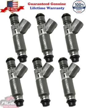 2f1e-a7a Denso 2f1e-a2a Oem Factory 6 Pack Genuine Ford 2002-2003 A2a Fuel Injectors 3.0l Dohc