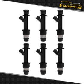 Ec15070701s E-carpartstore 6 Fuel Injectors For Chevrolet Trailblazer Gmc Envoy Isuzu Ascender 4.2l I6