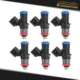 Ec15124001s E-carpartstore 6 Fuel Injectors For Ford Escape Mercury Milan Mazda Tribute 1.6l 2010 2011