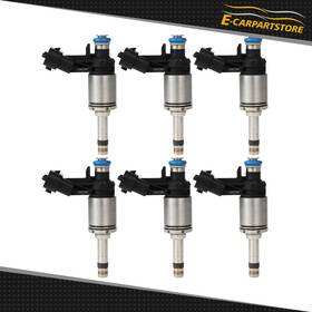 Ec15129901s E-carpartstore 6 Fuel Injectors For 2017-2012 Buick Enclave Chevrolet Traverse Gmc Acadia 3.6l