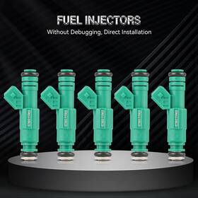 E15261801cp Eccpp 5 Fuel Injectors For Volvo V70 2004-2007 S60 2003-2007 2.5l C70 2.4l 2004