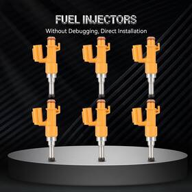 E15266901cp Eccpp 6pcs Fuel Injectors For Toyota Camry Tacoma Highlander Sienna Avalon Es350 3.5l