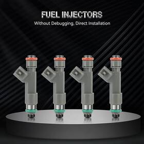 Ep15129001s Eccpp 4 Fuel Injectors For Chevrolet Hhr 2009-11 Malibu 2010-2012 Pontiac G6 2010 2.4l