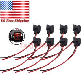 Fatjohnson 609701610275 8 Fuel Injector Connector Wiring Plug Clip For Ev6 Ev14 Uscar Pigtail Cut Splice