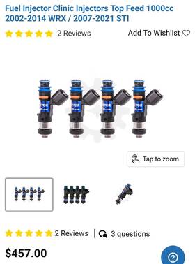 Is175-1000h Fic Fuel Injector Clinic 1000cc Injectors 07 Fits Impreza Sti Ej257 Highz Is175-1000h Fic Fuel Injector Clinic 1000cc Injectors 07 Fits Impreza Sti Ej257 Highz