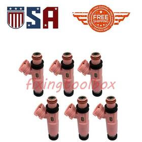 23250-0a020 Fixingtoolbox 686558859156 6x Fuel Injectors 23209-0a020 For Toyota Highlander Solara Lexus Es300 3.0l 3.3l