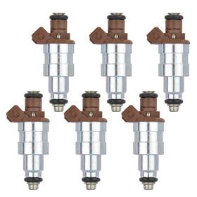 Fj124 6pcs Fuel Injectors Nozzles For 1991-1993 Jeep Cherokee Comanche Wrangler 4.0l