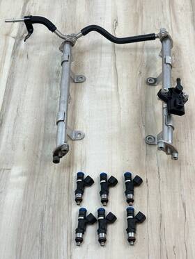 5l2e9f593d1a Ford 2005-2006 Explorer Mountaineer Oem 4.0l Fuel Injector Set With Rail