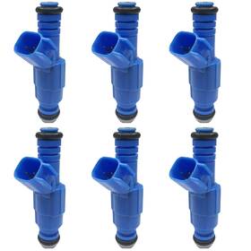 6f2z-9f593-a Ford 3.9l 4.2l Freestar Monterey Fuel Injectors Oem 6f2e-b4a Set Of 6 New 240cc