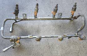 7f2te-9f792-ba Ford 92-96 1993 F150 Bronco Fuel Rail With Injectors 5.0l Fast Ship